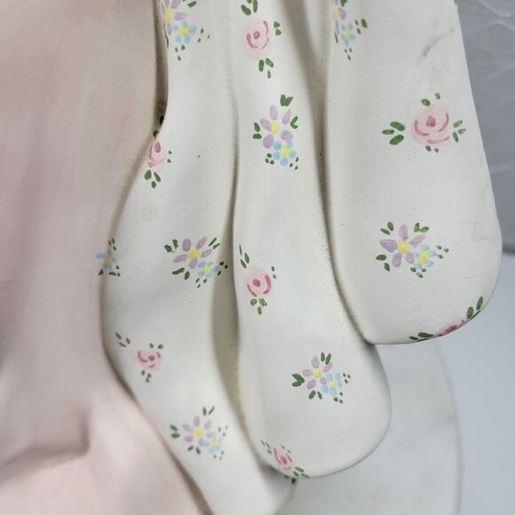 Vintage Crowned Holy Mary Baby Jesus Statue 12" Pink Ceramic‎ Madonna Bea Cox - Picture 9 of 16